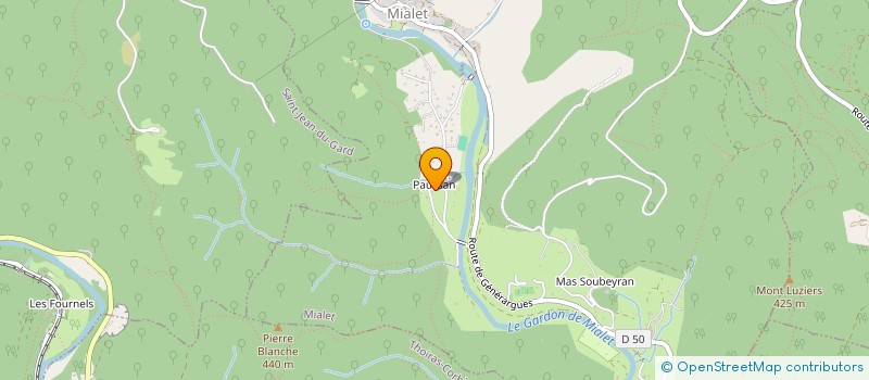 localisation de l'entreprise LES HIBOUX  MIALET