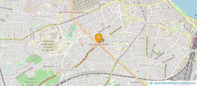 localisation de l'entreprise LES HIBOUX DEBOUT  BORDEAUX