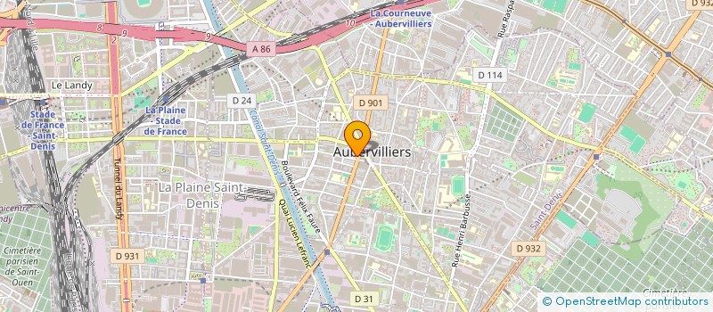 localisation de l'entreprise LES HIJABEUSES  AUBERVILLIERS