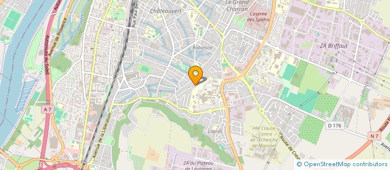 localisation de l'entreprise LES HIRONDELLES à VALENCE
