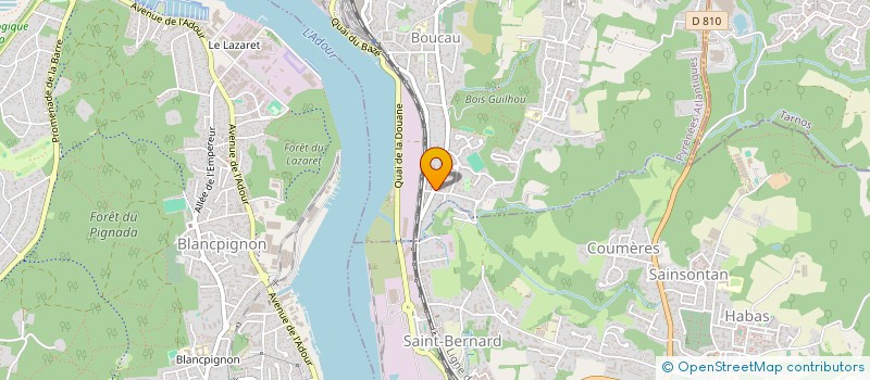 localisation de l'entreprise LES HIRONDELLES  BOUCAU