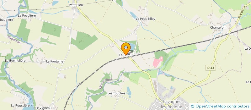 localisation de l'entreprise LES HIRONDELLES  MONSIREIGNE