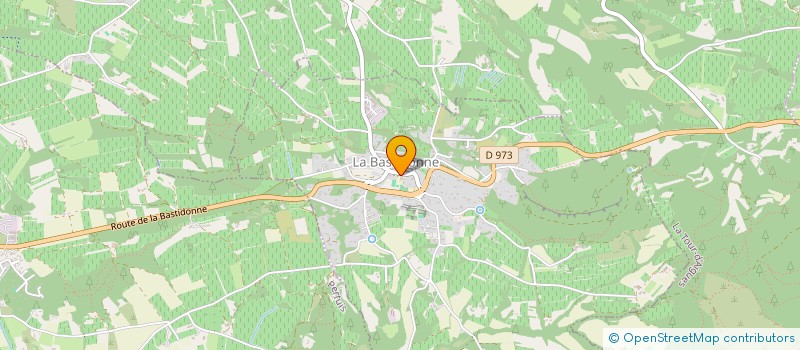 localisation de l'entreprise LES HIRONDELLES  LA BASTIDONNE