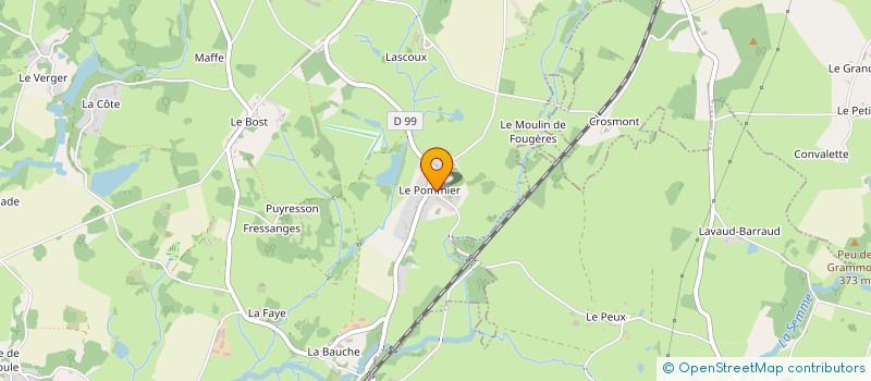 localisation de l'entreprise LES HIRONDELLES à SAINT-MAURICE-LA-SOUTERRAINE