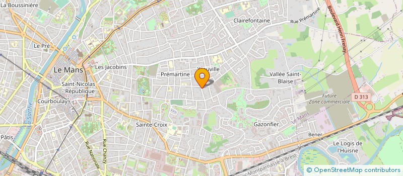 localisation de l'entreprise LES HIRONDELLES  LE MANS