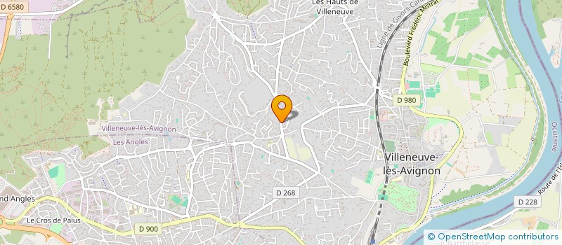 localisation de l'entreprise LES HIRONDELLES  VILLENEUVE-LES-AVIGNON