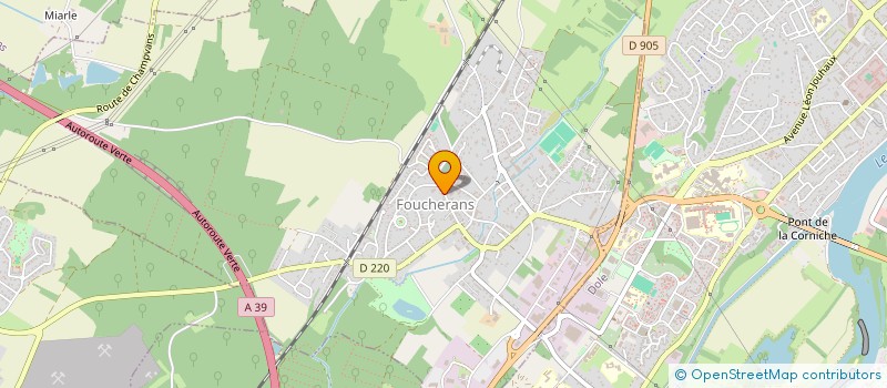 localisation de l'entreprise LES HIRONDELLES  FOUCHERANS