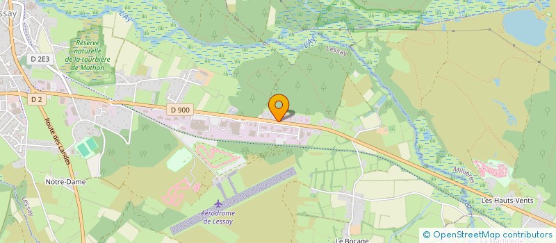 localisation de l'entreprise LES HIRONDELLES  LESSAY