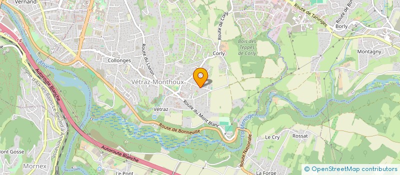 localisation de l'entreprise LES HIRONDELLES  VETRAZ-MONTHOUX
