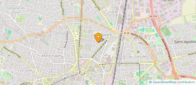 localisation de l'entreprise LES HIRONDELLES à DIJON