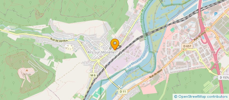 localisation de l'entreprise LES HIRONDELLES  ARS-SUR-MOSELLE