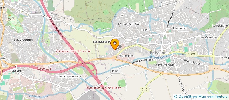 localisation de l'entreprise LES HIRONDELLES  PELISSANNE