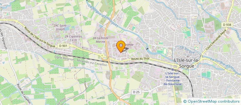 localisation de l'entreprise LES HIRONDELLES  L'ISLE-SUR-LA-SORGUE