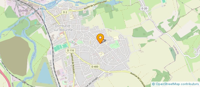 localisation de l'entreprise LES HIRONDELLES  DOMBASLE-SUR-MEURTHE