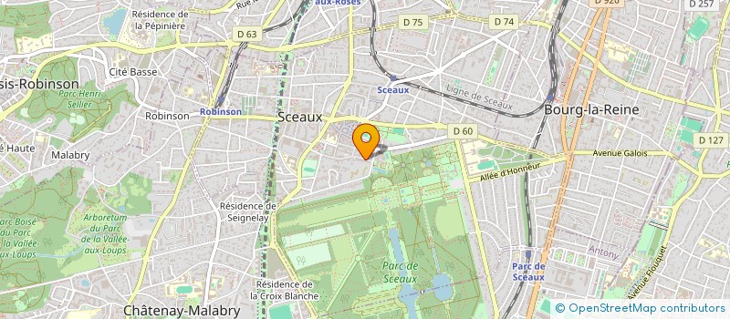 localisation de l'entreprise LES HIRONDELLES à SCEAUX