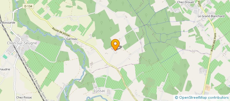 localisation de l'entreprise LES HIRONDELLES  SAINT-GEORGES-ANTIGNAC