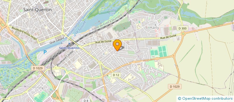 localisation de l'entreprise LES HIRONDELLES à SAINT-QUENTIN