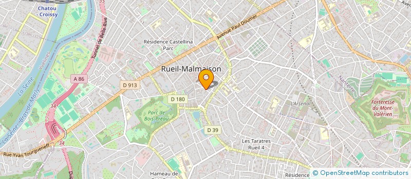 localisation de l'entreprise LES HIRONDELLES à RUEIL-MALMAISON