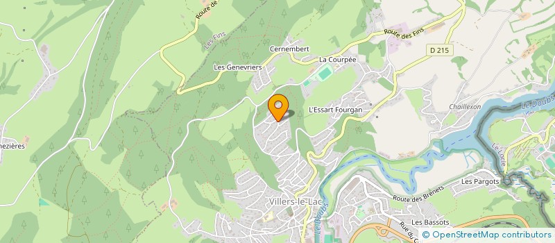 localisation de l'entreprise LES HIRONDELLES  VILLERS-LE-LAC