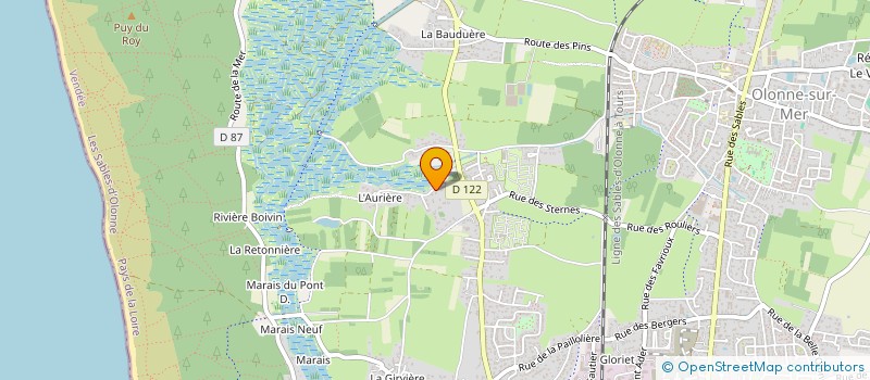 localisation de l'entreprise LES HIRONDELLES à L'ILE-D'OLONNE