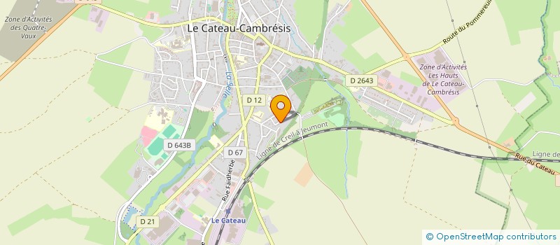 localisation de l'entreprise LES HIRONDELLES  LE CATEAU-CAMBRESIS