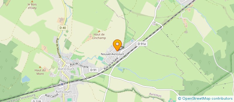 localisation de l'entreprise LES HIRONDELLES  AVRICOURT