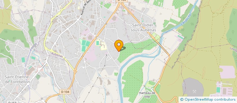 localisation de l'entreprise LES HIRONDELLES BLEUES à AUBENAS