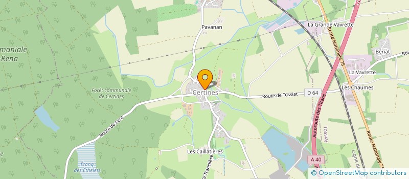 localisation de l'entreprise LES HIRONDELLES DE LA BARONNE à CERTINES