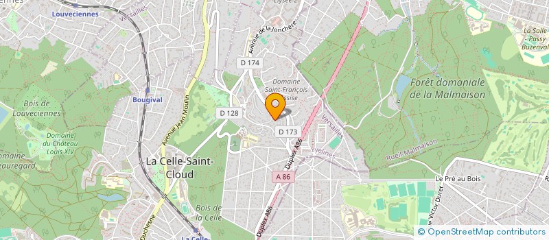 localisation de l'entreprise LES HIRONDELLES DE MONTLIVAULT  LA CELLE-SAINT-CLOUD