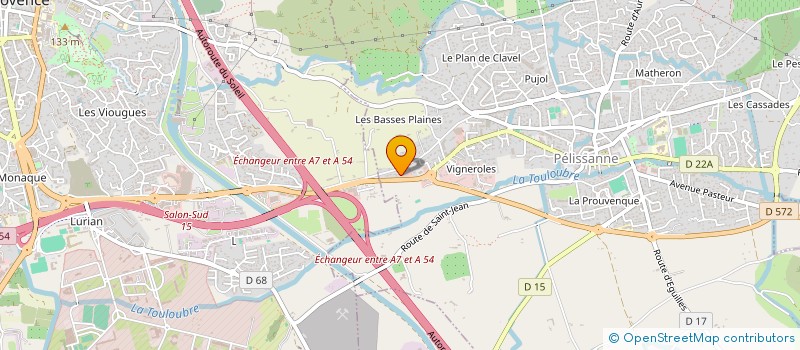 localisation de l'entreprise LES HIRONDELLES DE PELISSANNE  PELISSANNE