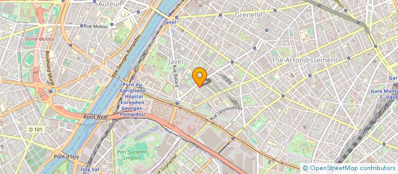 localisation de l'entreprise LES HIRONDELLES DU XVEME  PARIS