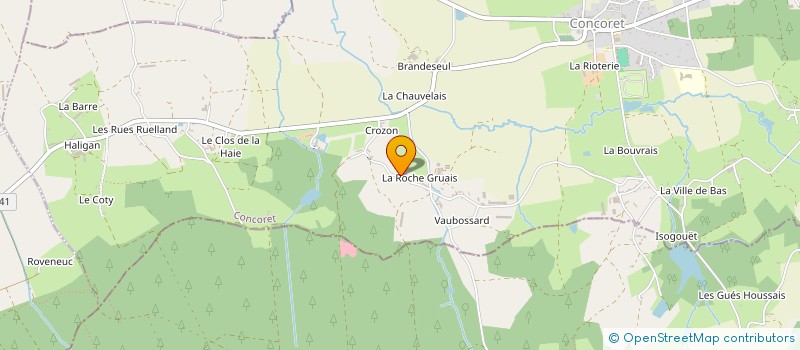 localisation de l'entreprise LES HISTOIRES D'AGNES - LIBRAIRIE ITINERANTE EN CARAVANE SUR BROCELIANDE à CONCORET