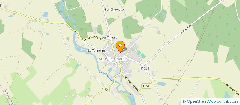 localisation de l'entreprise LES HISTRIONS à AUTRY-LE-CHATEL