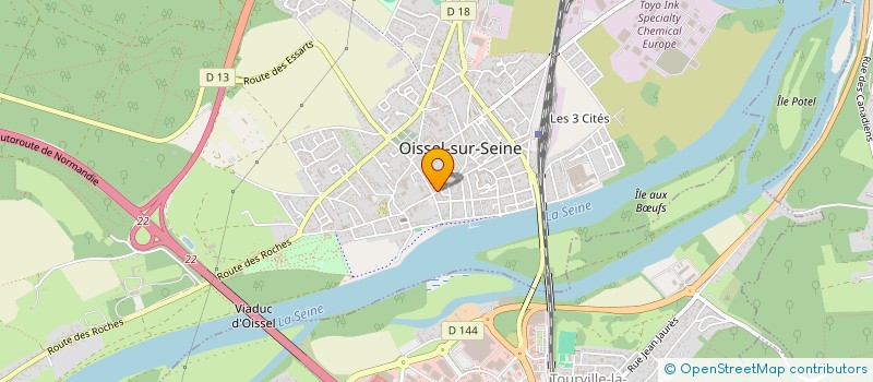 localisation de l'entreprise LES HIVERNALES DU THEATRE  OISSEL