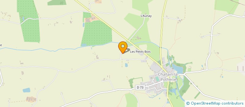 localisation de l'entreprise LES HOBBIES DE LILA  CHALLAIN-LA-POTHERIE