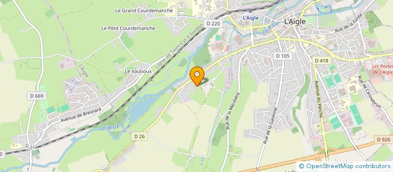 localisation de l'entreprise LES HOMMES FOURMILLENT à L'AIGLE