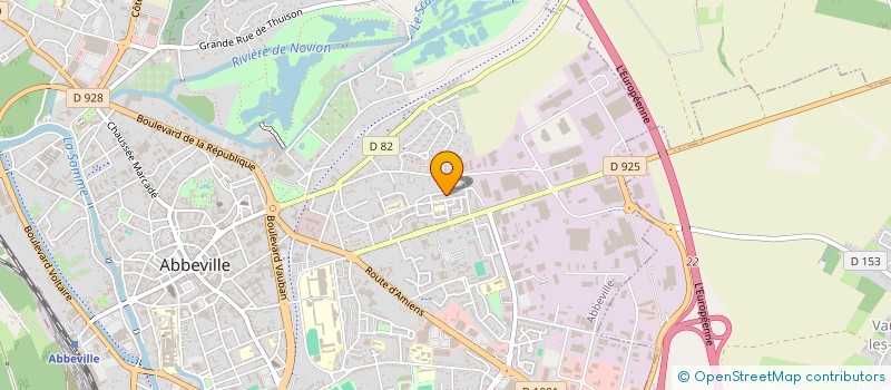 localisation de l'entreprise LES HOMOGENES à ABBEVILLE
