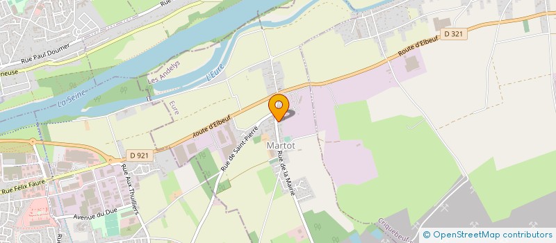 localisation de l'entreprise LES HONGUEMARETTES  MARTOT