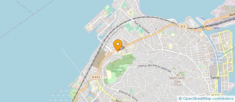 localisation de l'entreprise LES HOPITAUX DU BASSIN DE THAU à SETE
