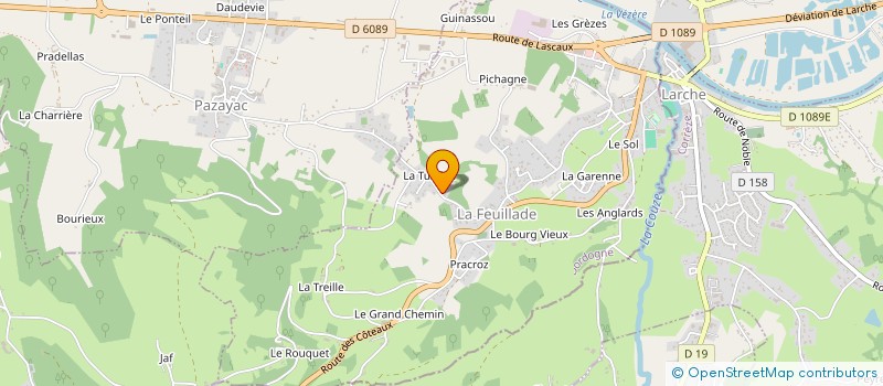 localisation de l'entreprise LES HORIZONS 2000  COLY-SAINT-AMAND