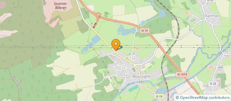 localisation de l'entreprise LES HORIZONS à BOUROGNE