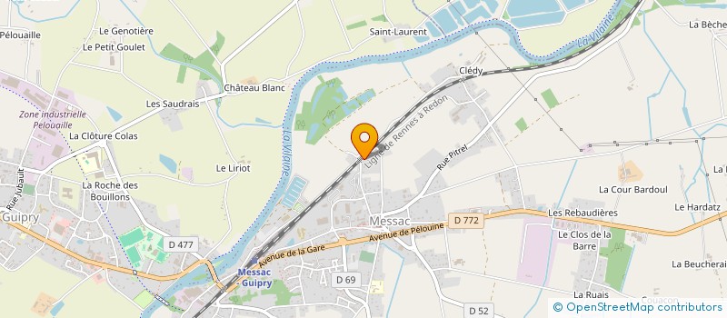 localisation de l'entreprise LES HORIZONS  GUIPRY-MESSAC