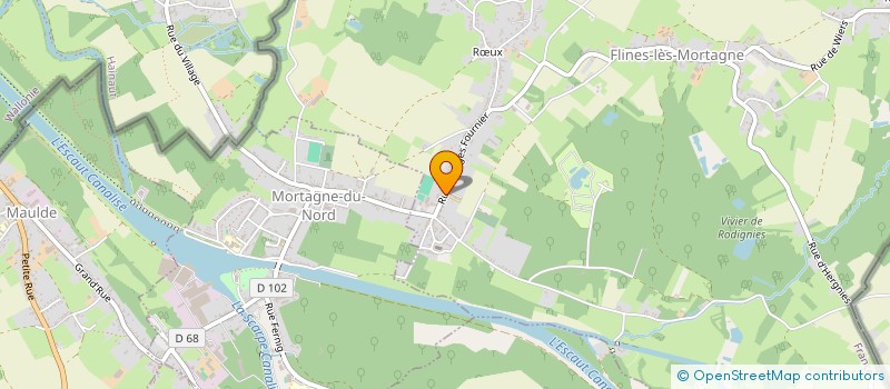 localisation de l'entreprise LES HORTENSIAS  FLINES-LES-MORTAGNE