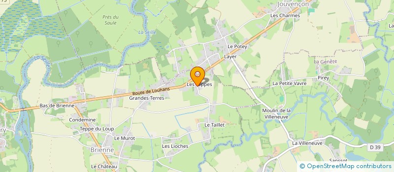 localisation de l'entreprise LES HORTENSIAS  BRIENNE