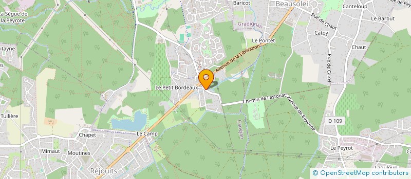 localisation de l'entreprise LES HORTENSIAS  CANEJAN