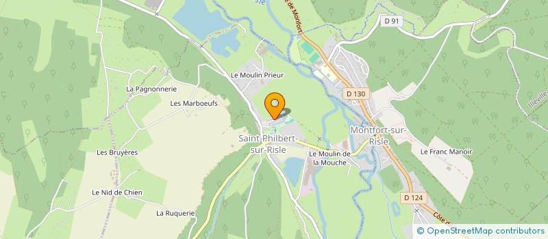 localisation de l'entreprise LES HORTENSIAS  THENOUVILLE