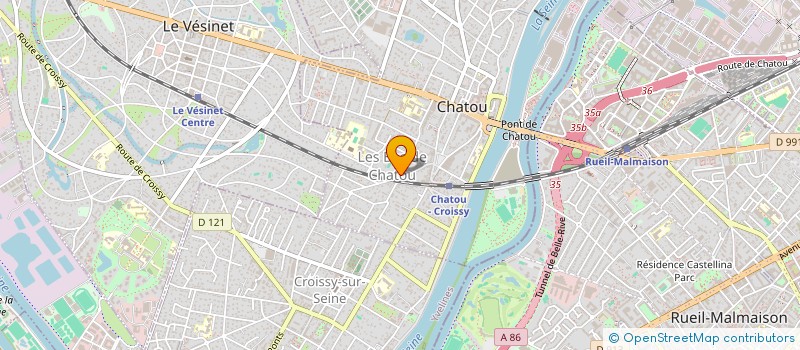 localisation de l'entreprise LES HORTENSIAS  CHATOU