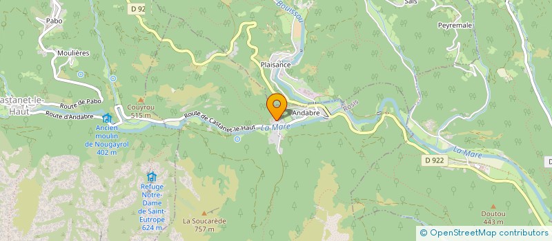 localisation de l'entreprise LES HORTENSIAS  SAINT-GERVAIS-SUR-MARE