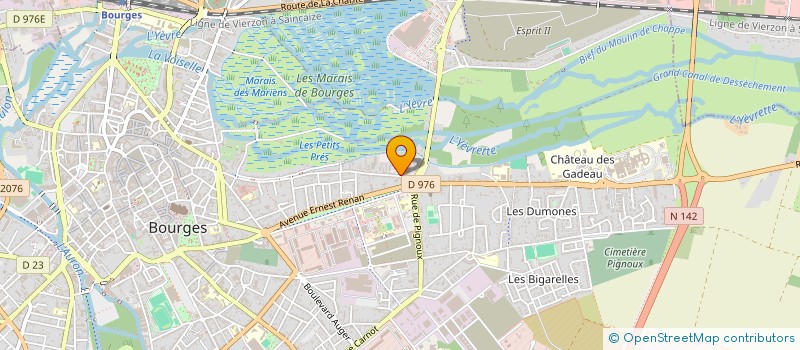 localisation de l'entreprise LES HORTENSIAS  BOURGES