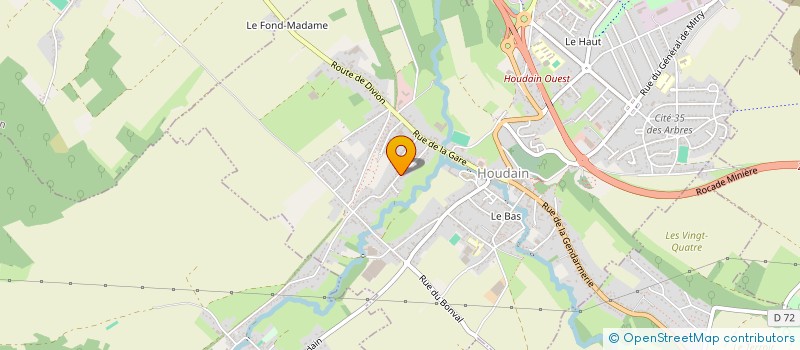 localisation de l'entreprise LES HORTENSIAS  HOUDAIN